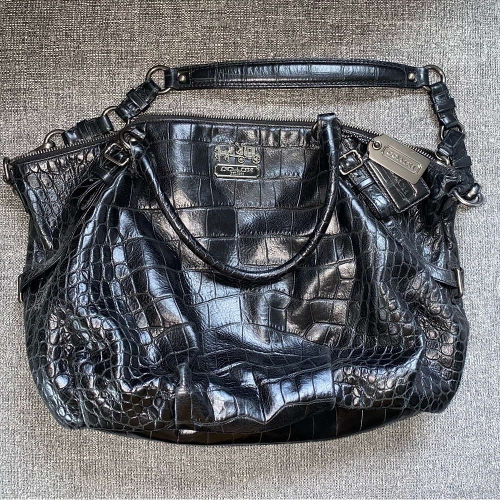 Coach Croc Leather Bag